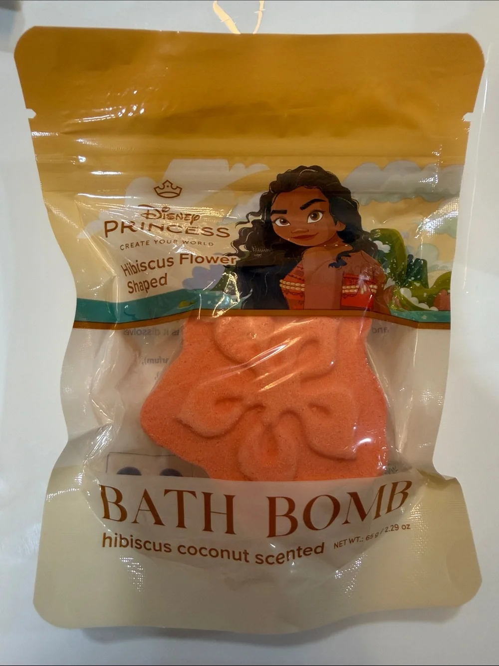 Disney Moana Bubble bath, bath salts, bath bomb and facial cleansing wipes combo